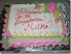 Feliz cumpleaños Milka cake